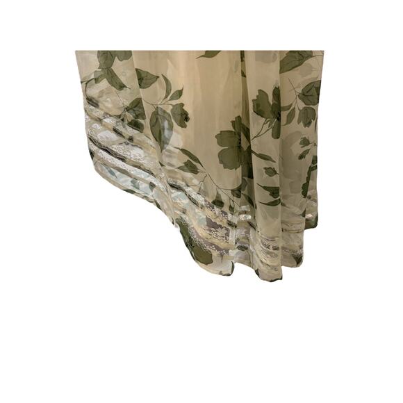 LULUS,Maxi, Sheer, Tiered Layers Prairie Dress,Split Sleeve, Size S, Flowing, - Picture 7 of 15